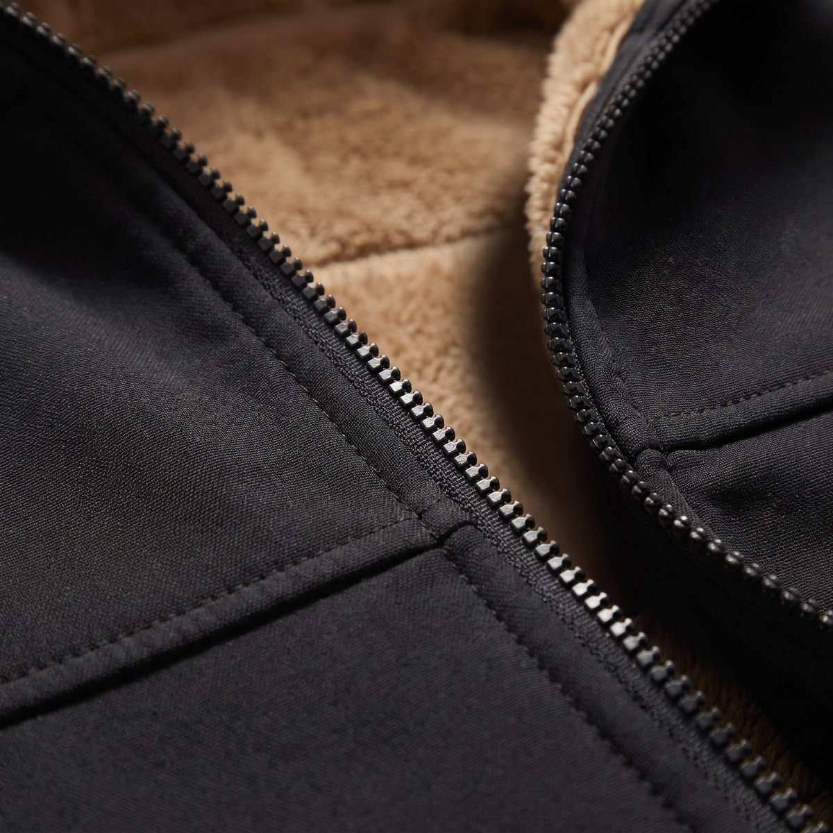 SHERPA LINED FLEECE HOODED JACKET