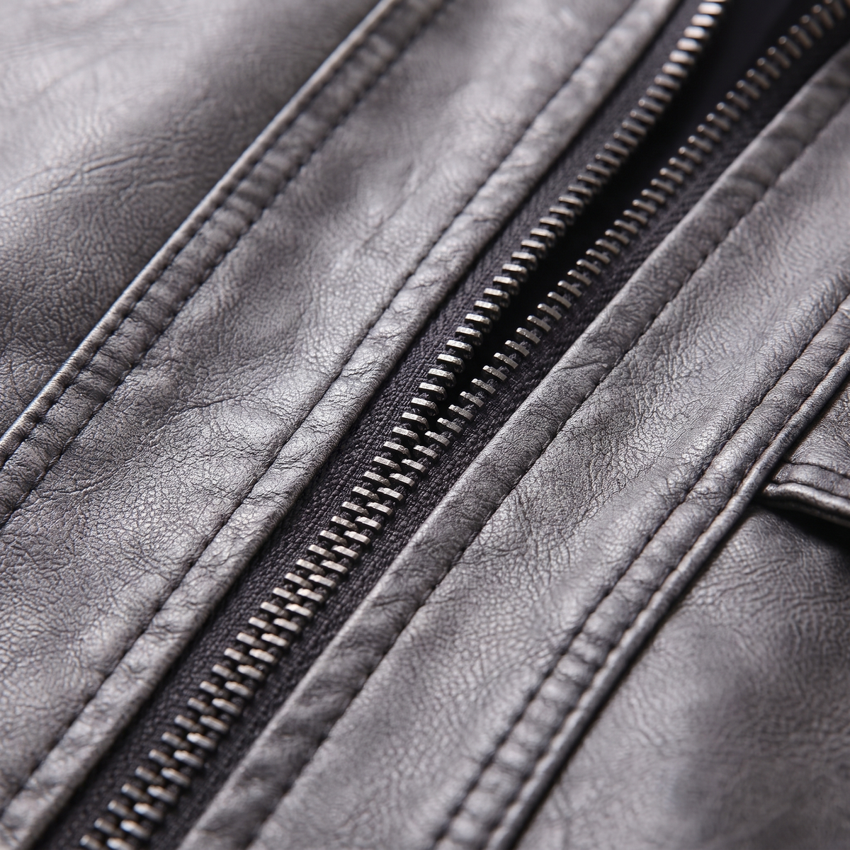 RUGGED UTILITY LEATHER JACKET