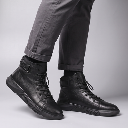 CLASSIC LEATHER HIGH TOP BOOTS