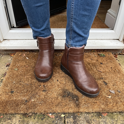 CLASSIC BUCKLE ANKLE BOOTS