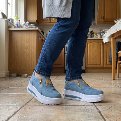 CUSHIONED SLIP ON TRAINERS