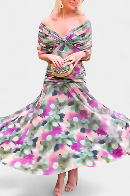 VALENTINA WILDFLOWER V-DRESS