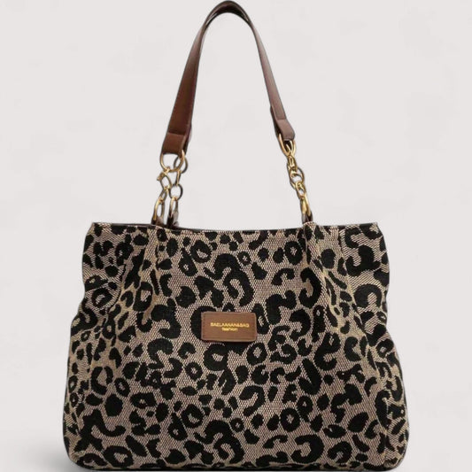 AGNES™ LEOPARD CANVAS BAG