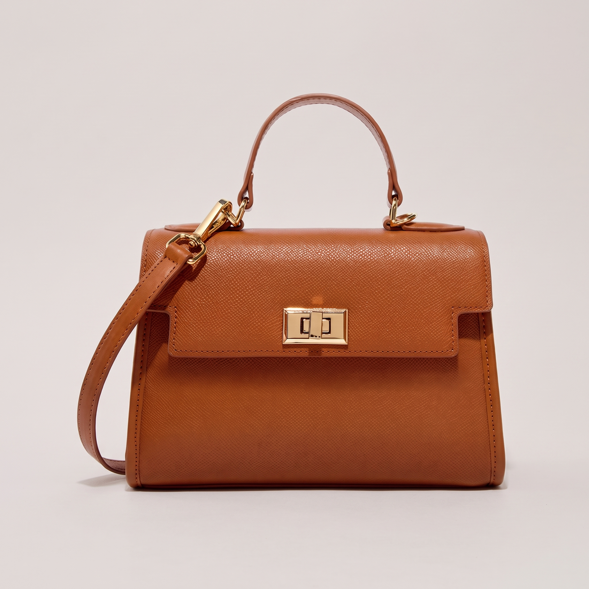 CLASSIC STRUCTURED LEATHER HANDBAG
