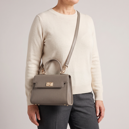 CLASSIC STRUCTURED LEATHER HANDBAG
