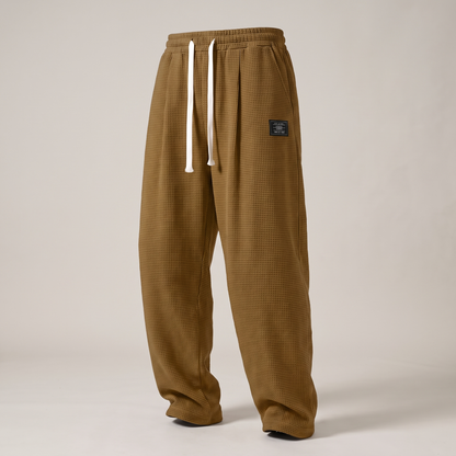 TEXTURED RELAXED FIT TROUSERS