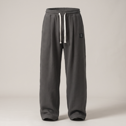 TEXTURED RELAXED FIT TROUSERS