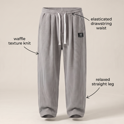 TEXTURED RELAXED FIT TROUSERS