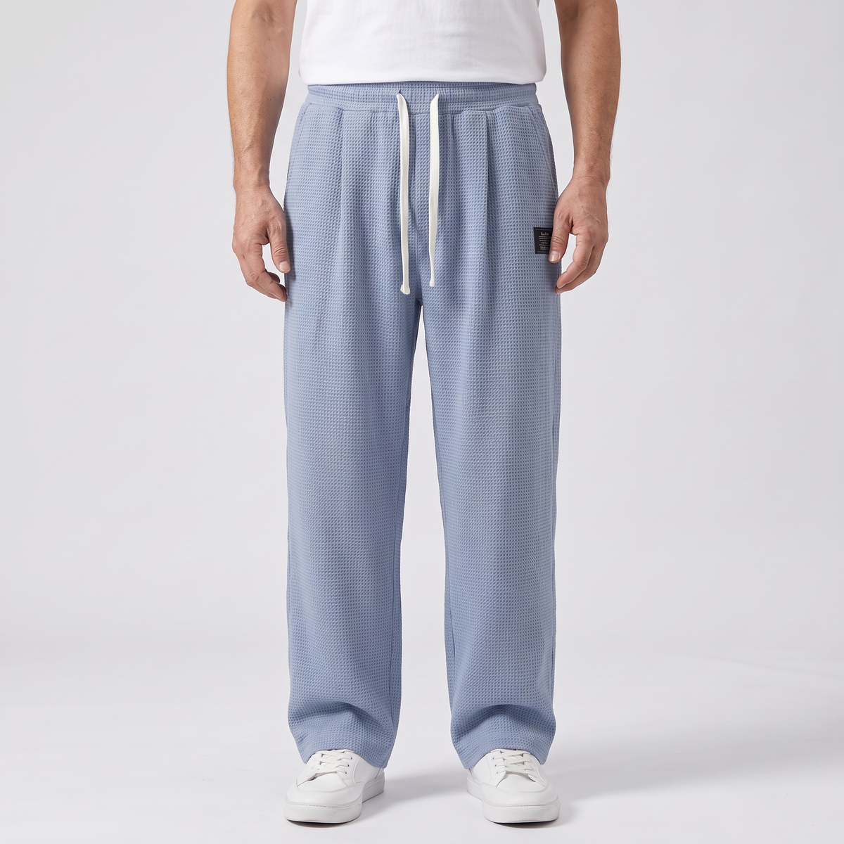 TEXTURED RELAXED FIT TROUSERS