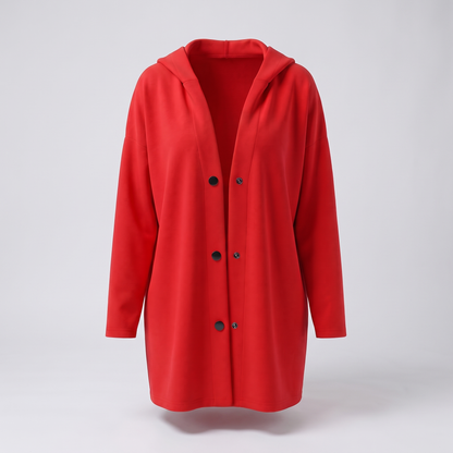 CLASSIC HOODED BUTTON COAT