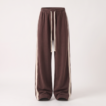 RELAXED WIDE LEG TRACK TROUSERS