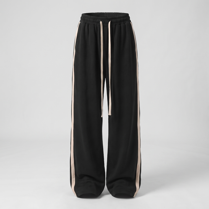 RELAXED WIDE LEG TRACK TROUSERS