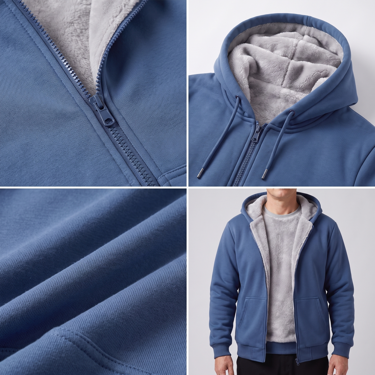 SHERPA LINED HOODED JACKET