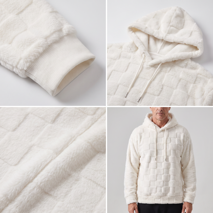 COSY WAFFLE KNIT HOODIE