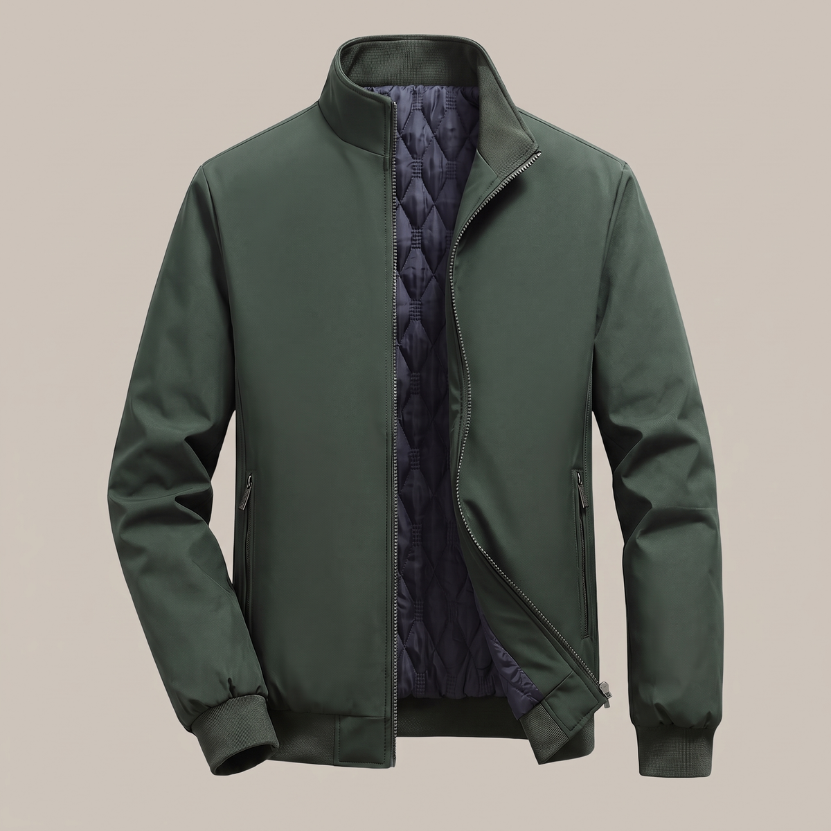 CLASSIC QUILTED BOMBER JACKET