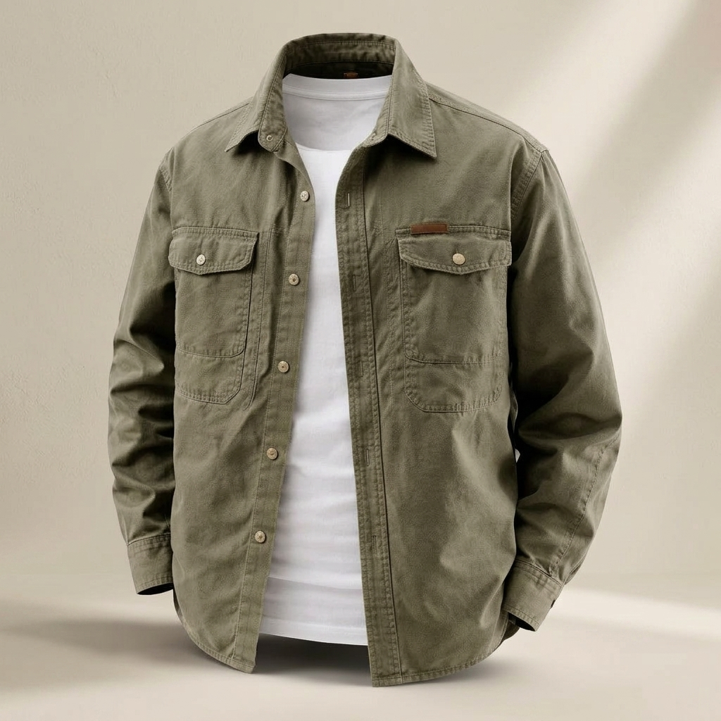 ROTHERFIELD COTTON OVERSHIRT