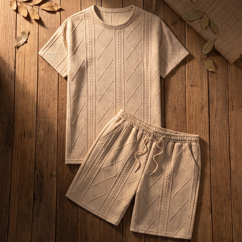 HALDMERE TEXTURED KNIT LOUNGE SET