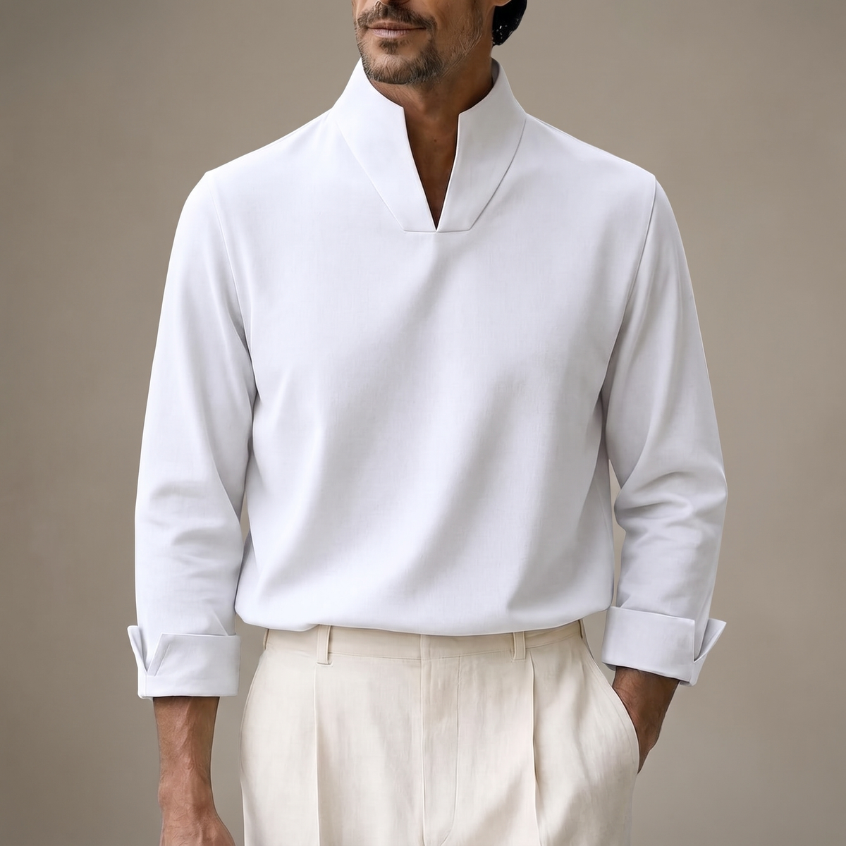 EVERHAM MINIMAL LONG-SLEEVE TEE