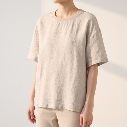 MARGARET RELAXED LINEN TEE