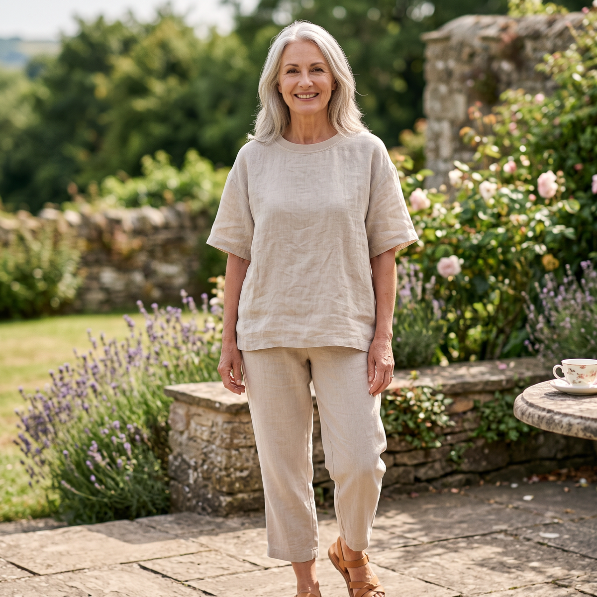 MARGARET RELAXED LINEN TEE