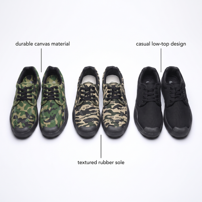 BLACKTHORN CAMO TRAINERS