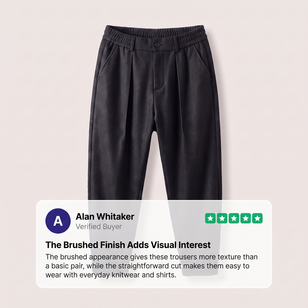 MODERN TAILORED JOGGER TROUSERS