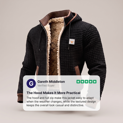 THERMAL WAFFLE FLEECE JACKET