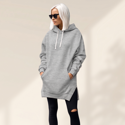 AVELMERE SOFT-FLEECE HOODIE DRESS