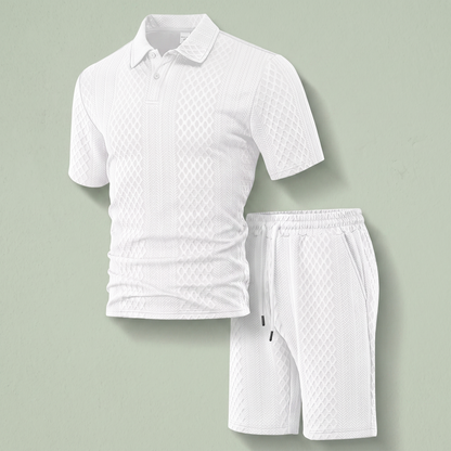 MONTFORD JACQUARD POLO SET