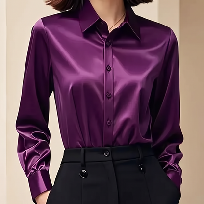 GENEVIEVE ELEGANT BUTTON BLOUSE