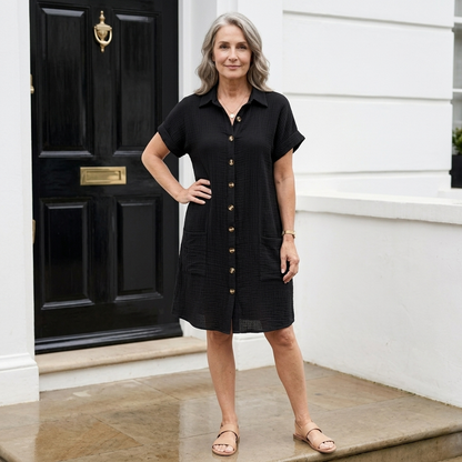 AVENLEIGH BUTTONED SHIRT DRESS