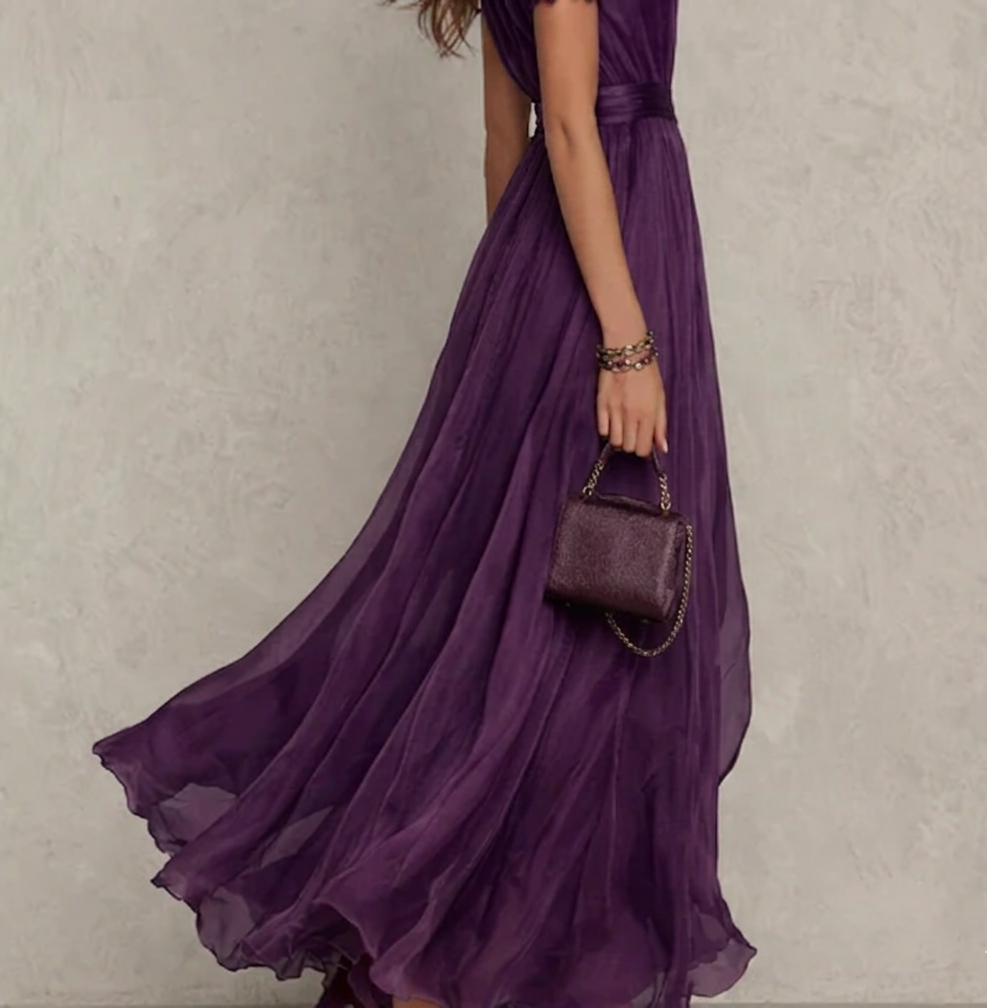CAMELLIA LONG VINTAGE DRESS