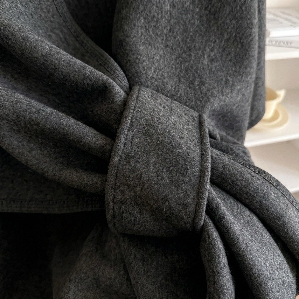 SOFT TOUCH BELTED KNIT CARDIGAN