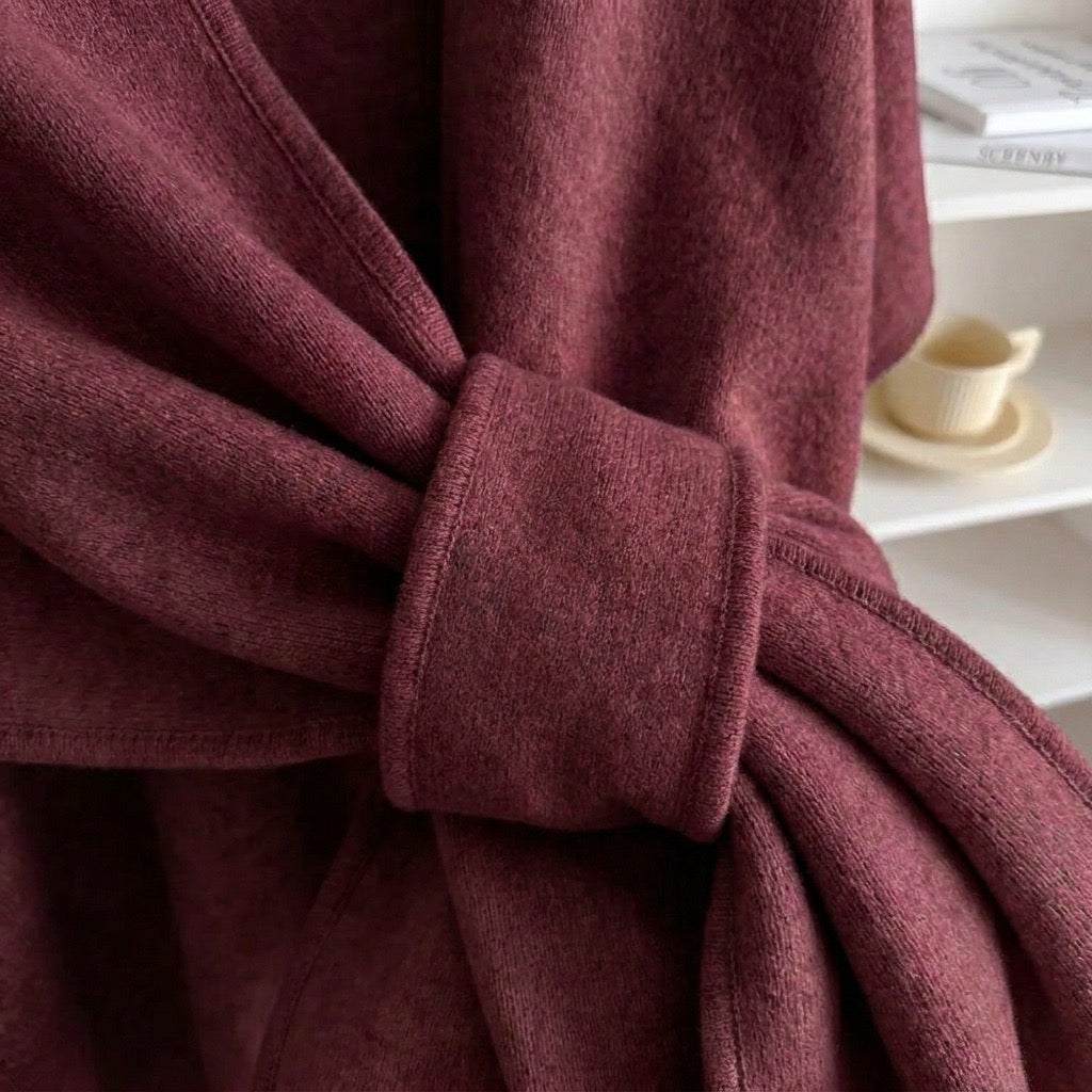 SOFT TOUCH BELTED KNIT CARDIGAN