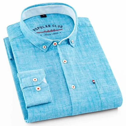 SOMERSET LINEN BUTTON-DOWN