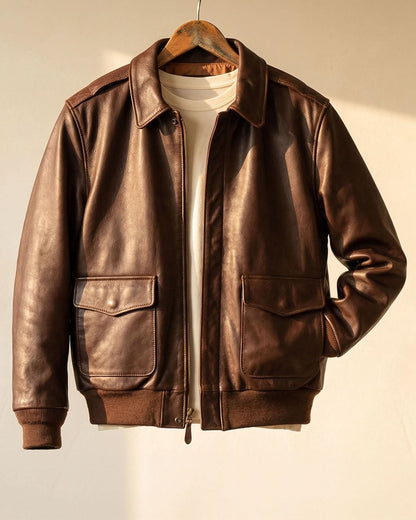 LEONARD TIMELESS LEATHER JACKET