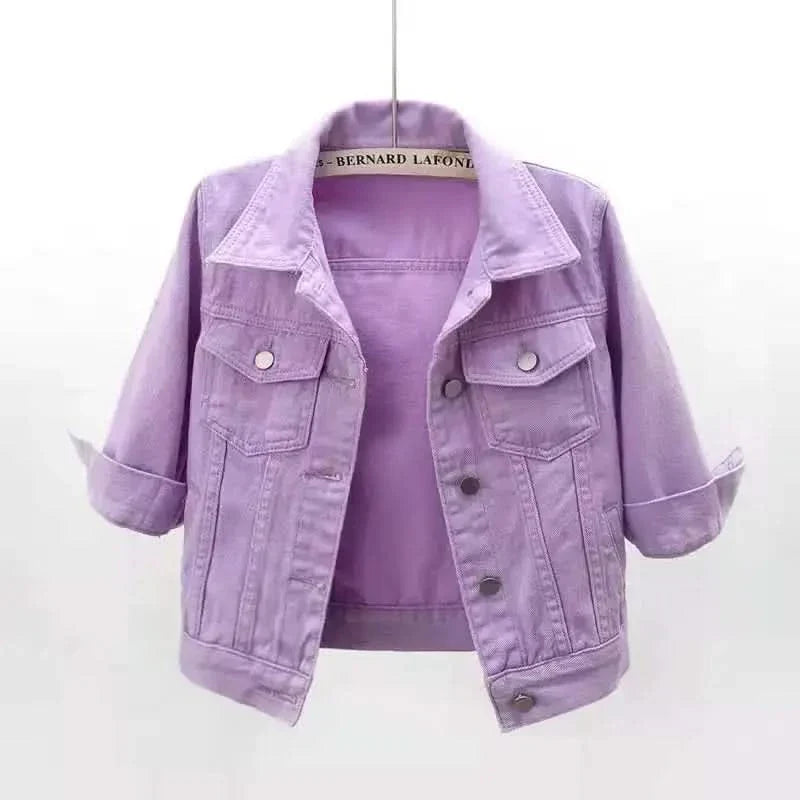ELODIE COLOURBLOCK DENIM JACKET