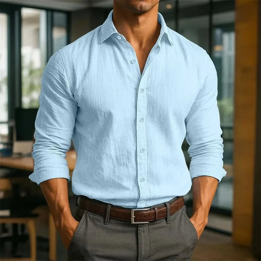 KINGSLEY LINEN LONG SLEEVE SHIRT