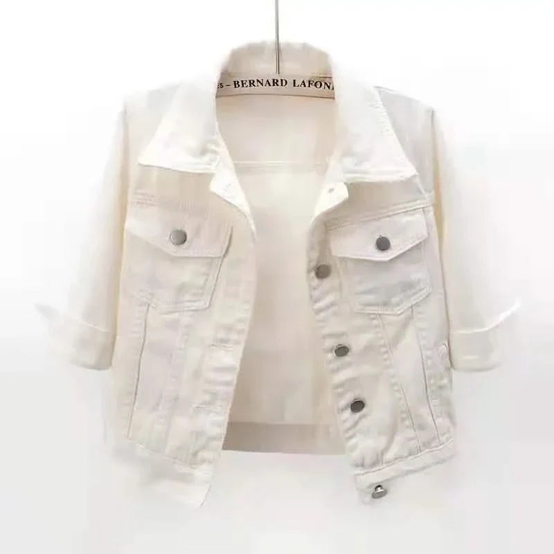 ELODIE COLOURBLOCK DENIM JACKET