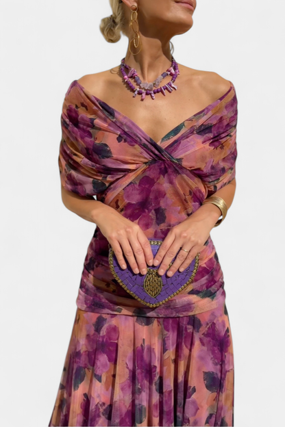 VALENTINA WILDFLOWER V-DRESS