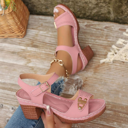 HOLLIE EVERYDAY BLOCK-HEEL SANDALS