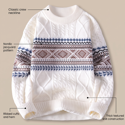 ARVID NORDIC KNIT SWEATER