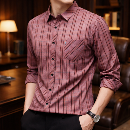 THEO PLAID BUTTON SHIRT