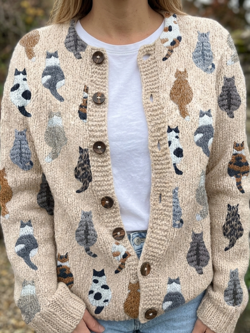 LUNA COSY CAT CARDIGAN