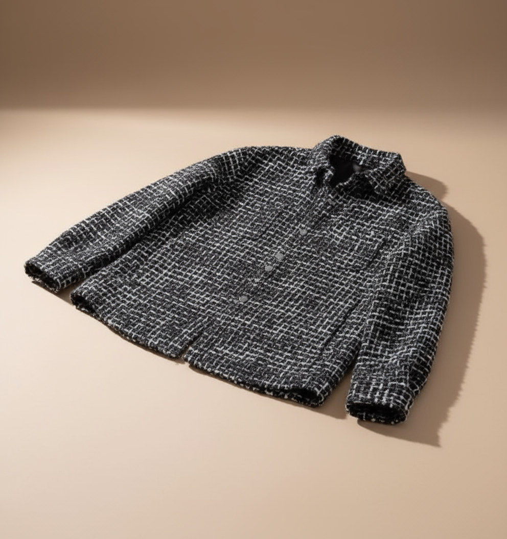 TAILORED HOUNDSTOOTH SHACKET