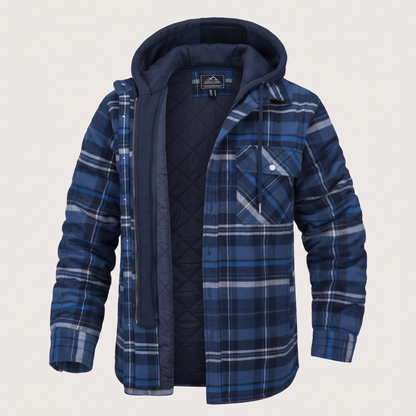 HARRY JACKET FLANNEL WITH REMOVABLE HOOD