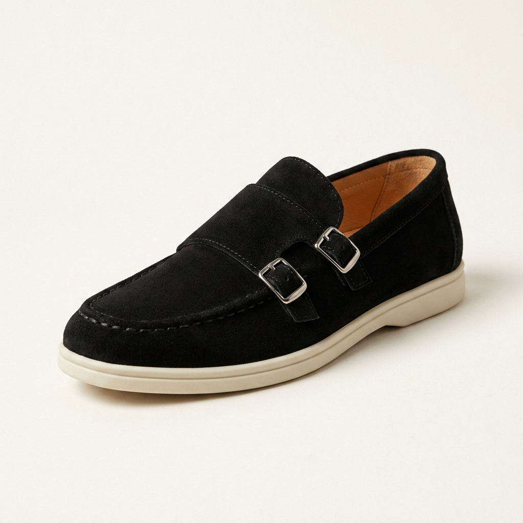 RAMSBURY SUEDE BUCKLE LOAFERS