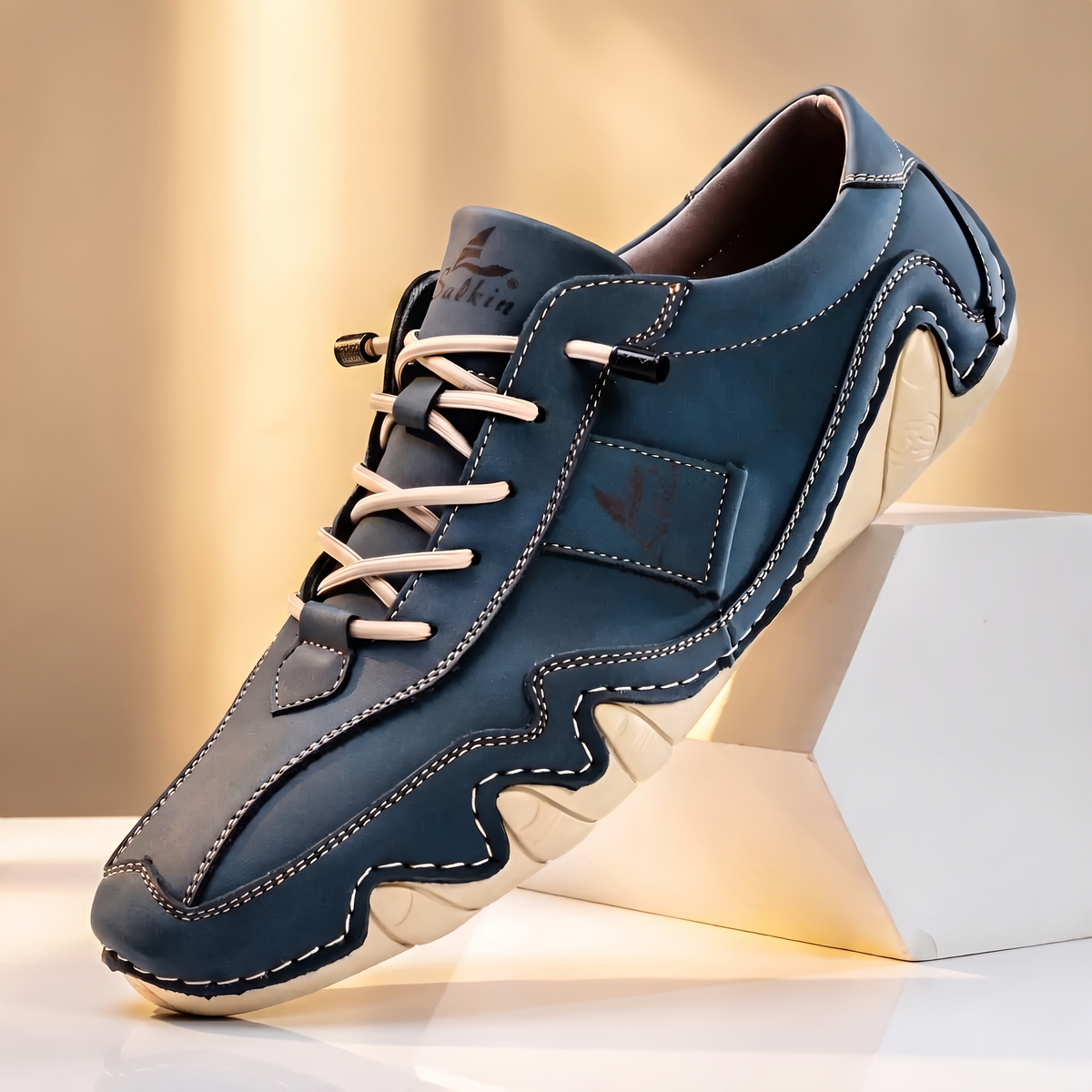 REDBOURNE LEATHER TRAINERS