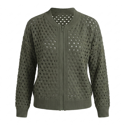 GWENDOLINE OPENWORK KNIT JACKET
