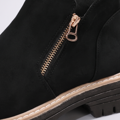 MARGOT SUEDE PLATFORM ANKLE BOOTS